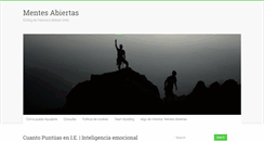 Desktop Screenshot of mentesabiertas.com